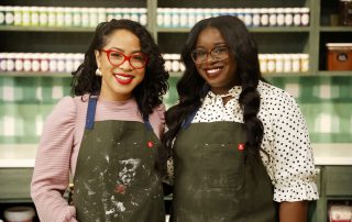 Yuki Burton (left) and Dr. Omonivie Agboghidi, MPH, MD (right)