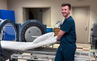HBOT technician Michael Morrisroe.