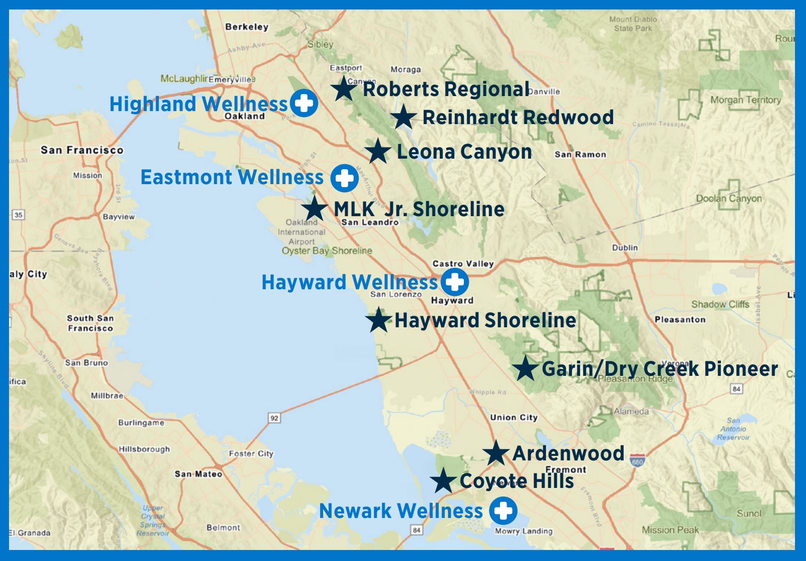 ebrp-map East Bay Regional Parks Map