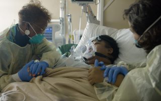 Image from the documentary, "The Chaplian & The Doctor" filmed at Alameda Health System's Wilma Chan Highland Hopsital Campus